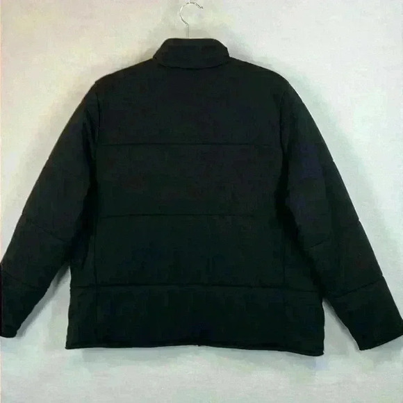 3 Dots Jacket Black Women’s XL Quilted Soft Fleece Fabric Relaxed Fit - Picture 2 of 9